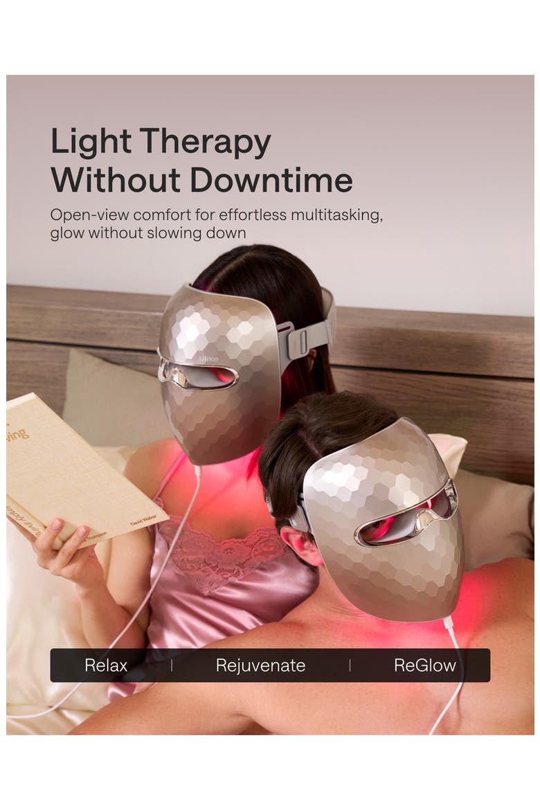 ReGlow 4-in-1 LED Light Therapy Mask, Alternate, color, SILVER