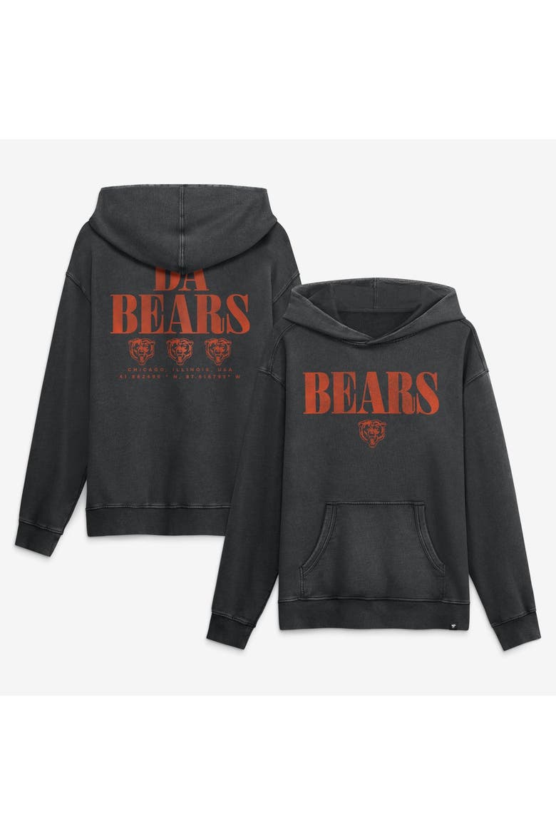 Men's Fanatics Black Chicago Bears Relaxed Intense Rivalry French Terry Hoodie, Main, color, Black