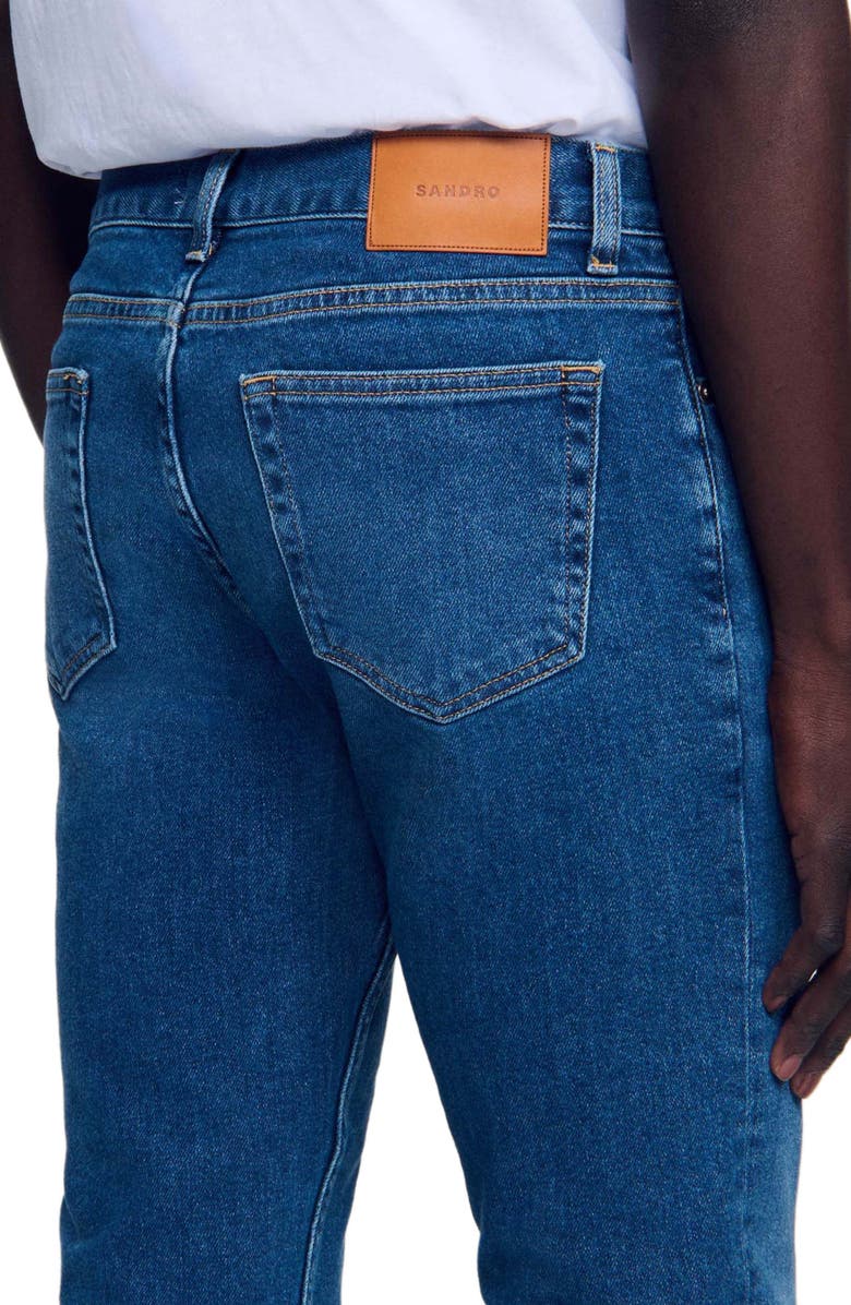 SANDRO Waterless slim-fit jeans, Alternate, color,