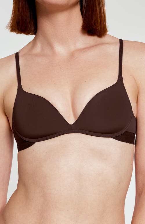 Pepper Zero-g Wirefree Lift Up Bra In Espresso