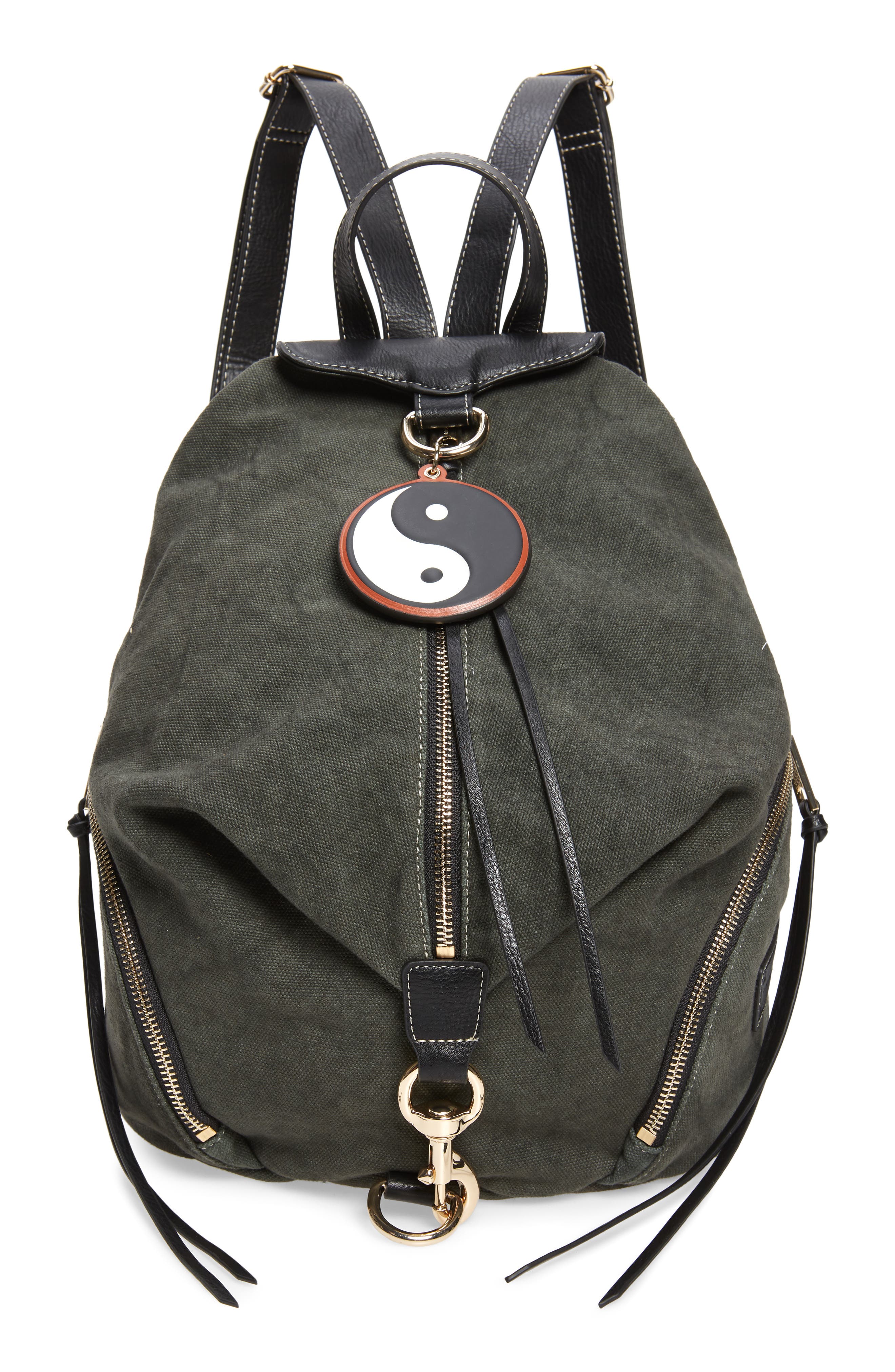 Rebecca Minkoff Julian Washed Canvas Backpack, Main, color, 