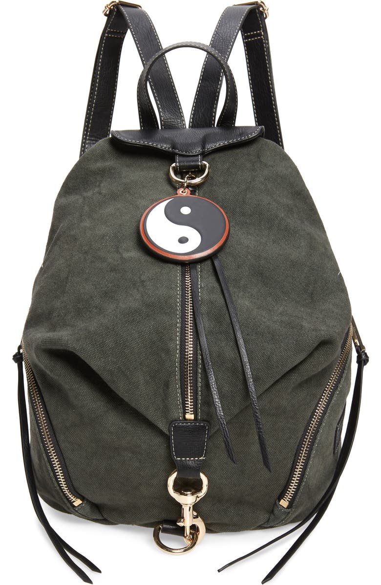 Rebecca Minkoff Julian Washed Canvas Backpack, Main, color,