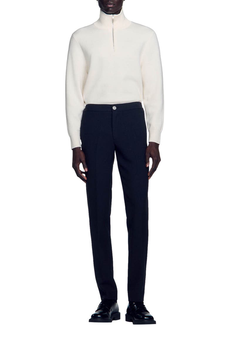 Jersey trousers, Alternate, color, Black