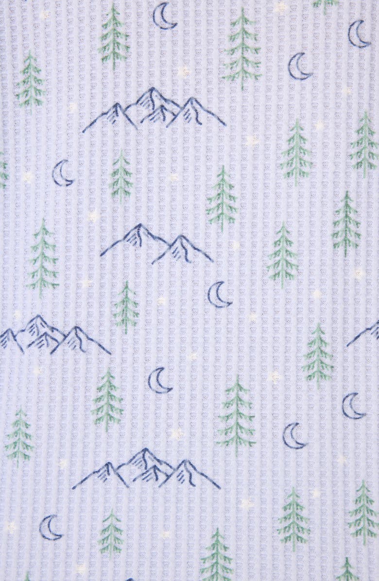 PJ Salvage Brushed Thermal Knit Pajamas, Alternate, color, Periwinkle