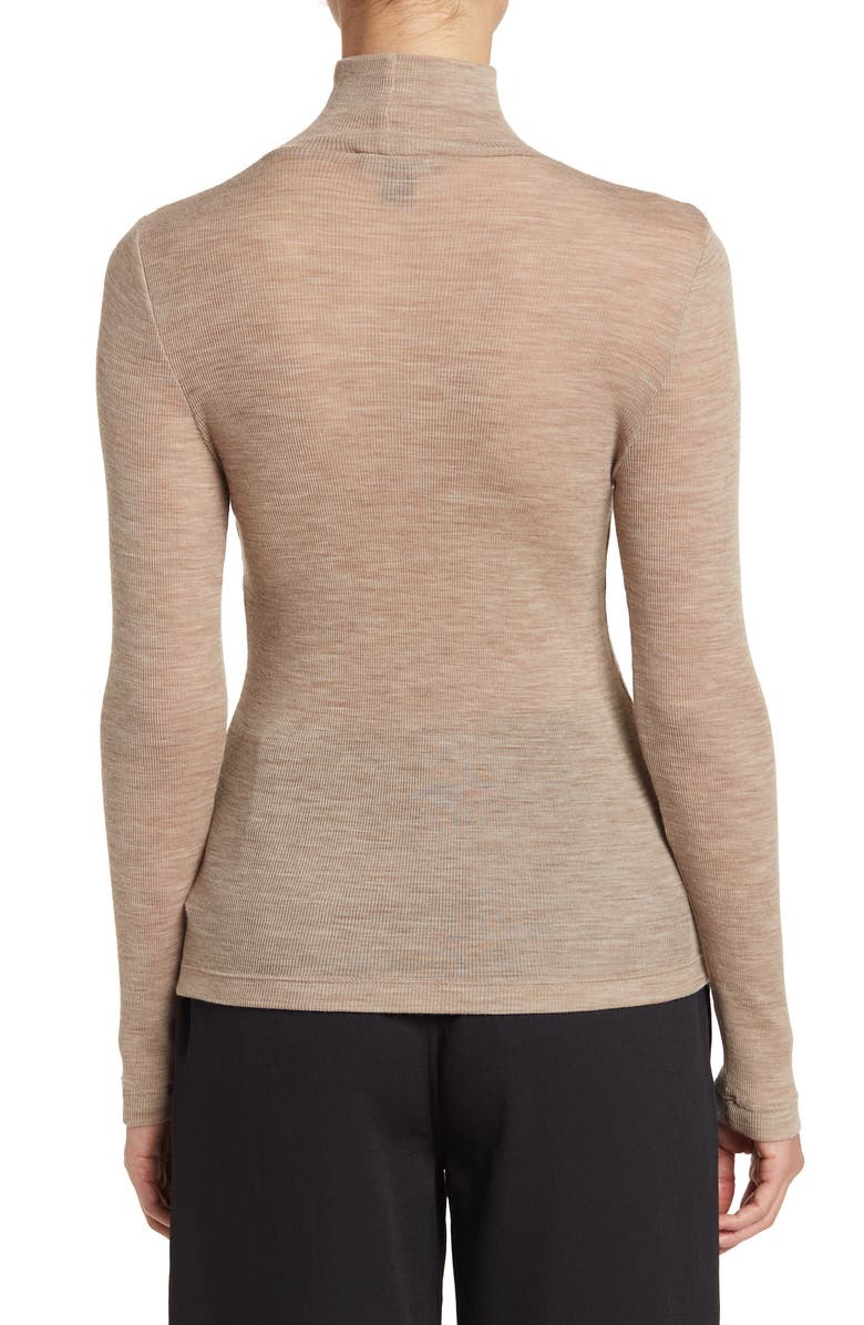 St. John Collection Wool Blend Sequin Turtleneck Top, Alternate, color,