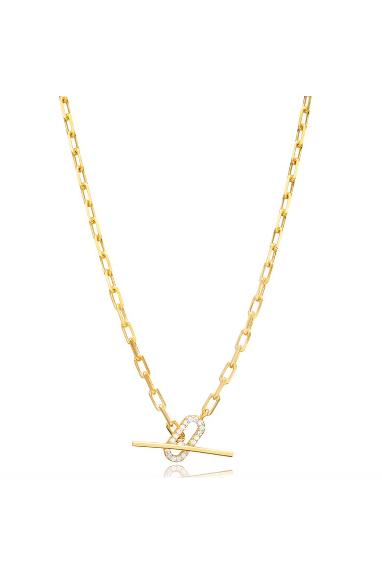 Vault Necklace, Main, color, Yellow Gold