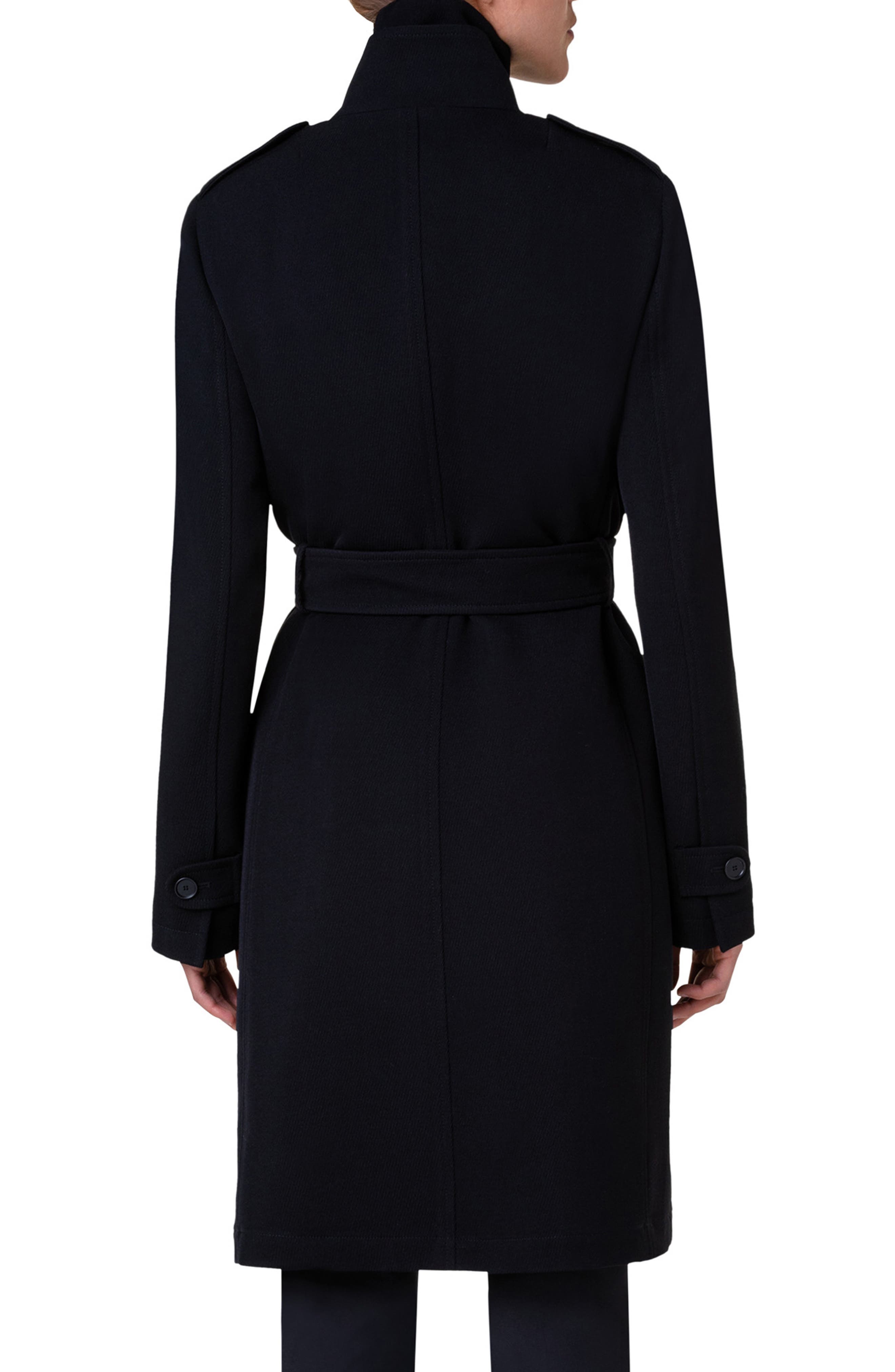 Wool Tricotine Trench Coat - image 2