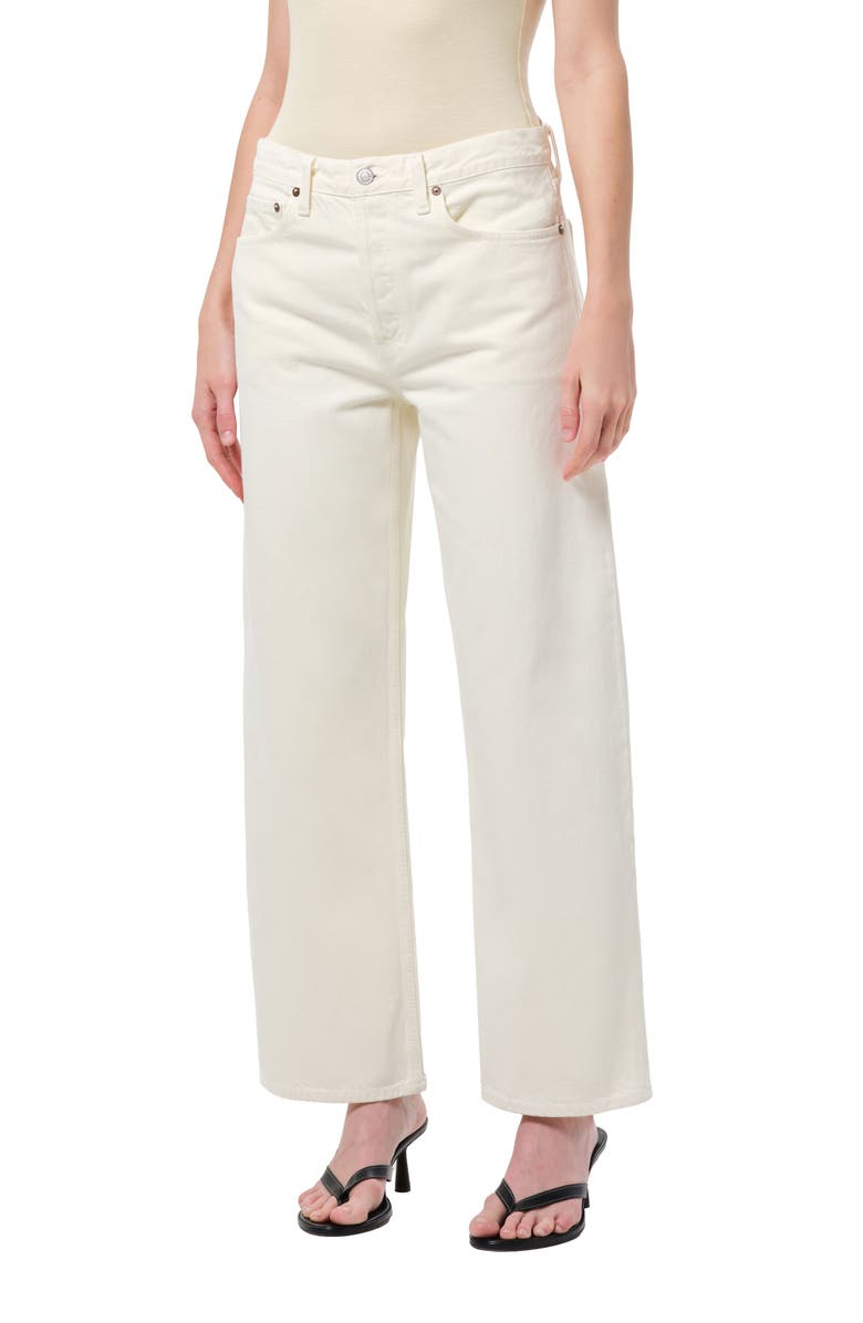 AGOLDE Arc Loose Wide Leg Jeans, Alternate, color, Solar Lightt Yellow