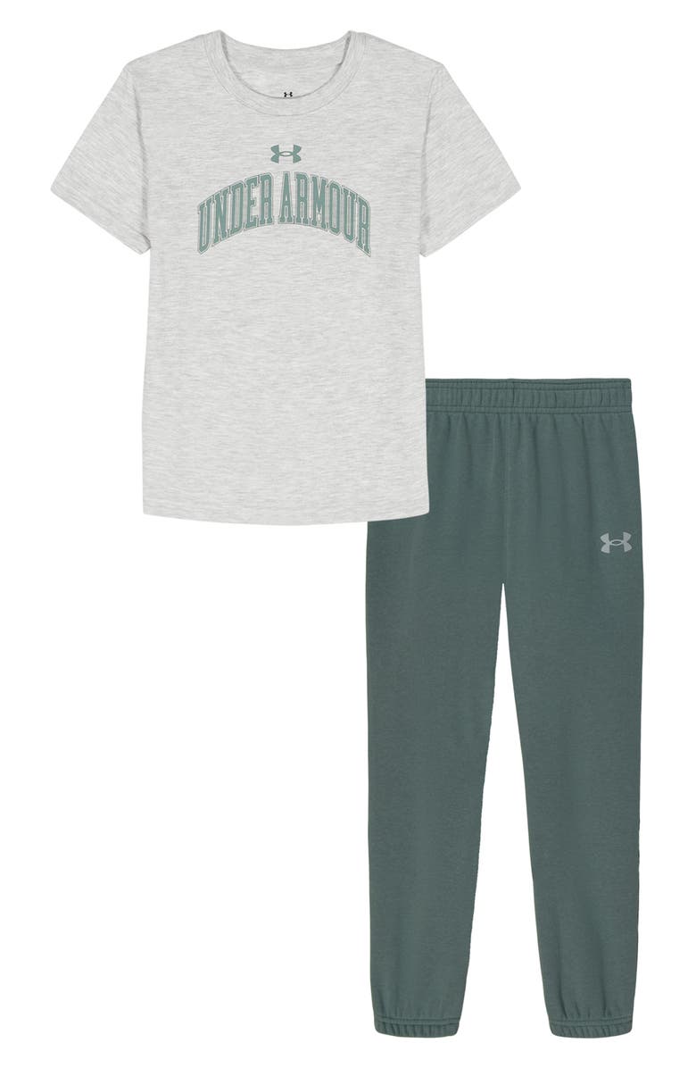 Under Armour Kids' Logo T-Shirt & Joggers Set, Main, color, Mod Gray