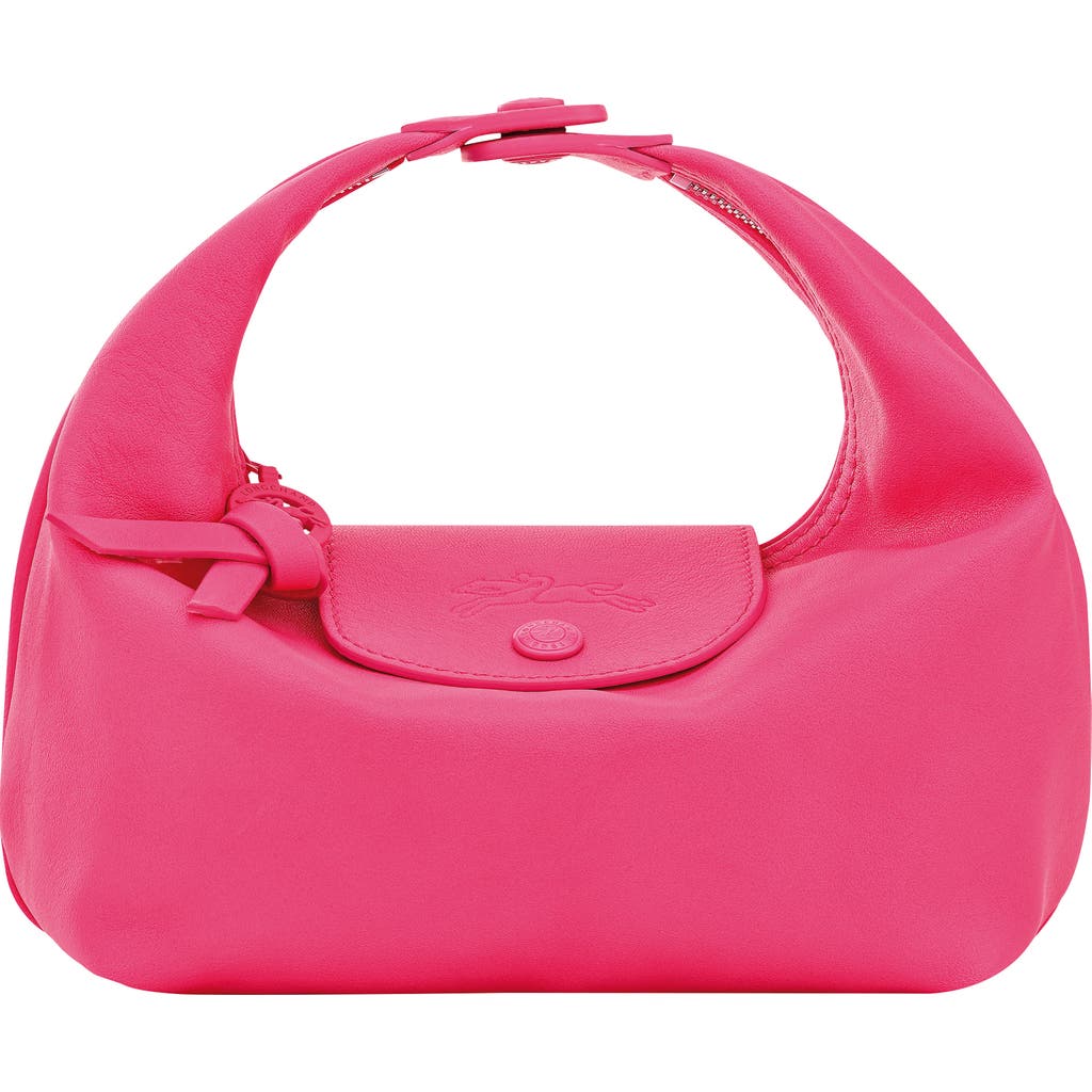 Longchamp Le Pliage Xtra Round Leather Top Handle Bag In Pink