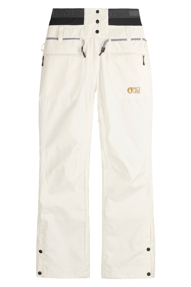 Treva Waterproof Insulated Ski Pants, Alternate, color, LIGHT MILK