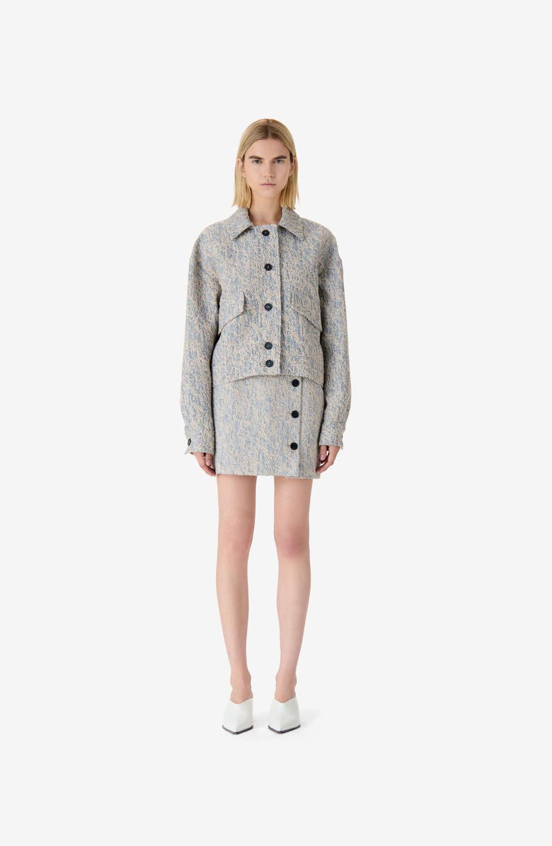 IRO Elios Jacket, Main, color, Beige / White / Black