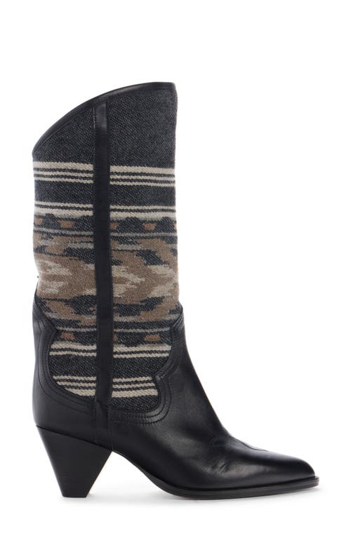 Isabel Marant Lijita Western Boot In Faded Black