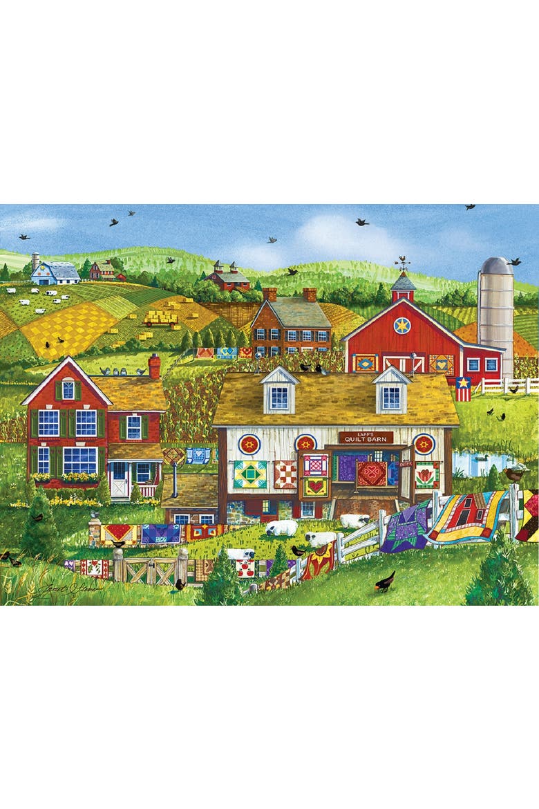 Lapp's Quilt Barn 1000 piece Jigsaw Puzzle for Adults, Alternate, color, Multicolor