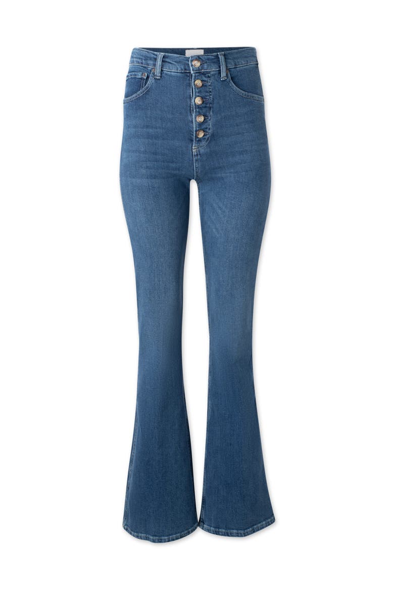 The Ricky High Rise Flare Stretch Jeans, Main, color, Love Jones