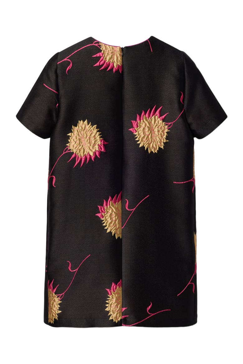 Mini Swing Dress Derby Jacquard Black, Alternate, color, Derby Jacquard Black
