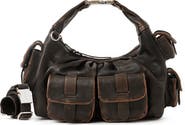 AIMEE Rebel Convertible Leather Crossbody Bag