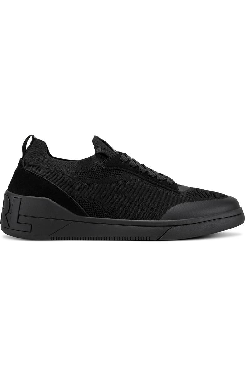 KARL LAGERFELD PARIS Auren Textured Knit Sneaker, Alternate, color, Black