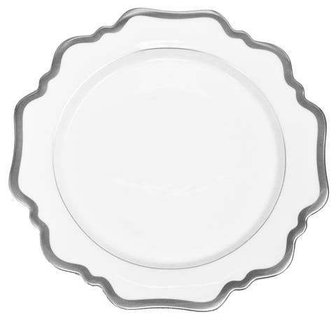 Antique Platinum Dinner Plate