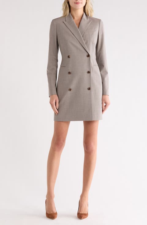 Long Sleeve Blazer Dress