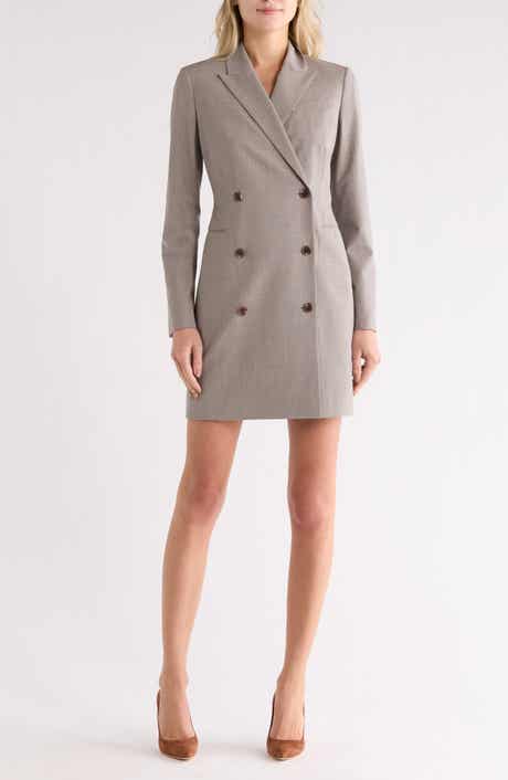 Theory Long Sleeve Blazer Dress