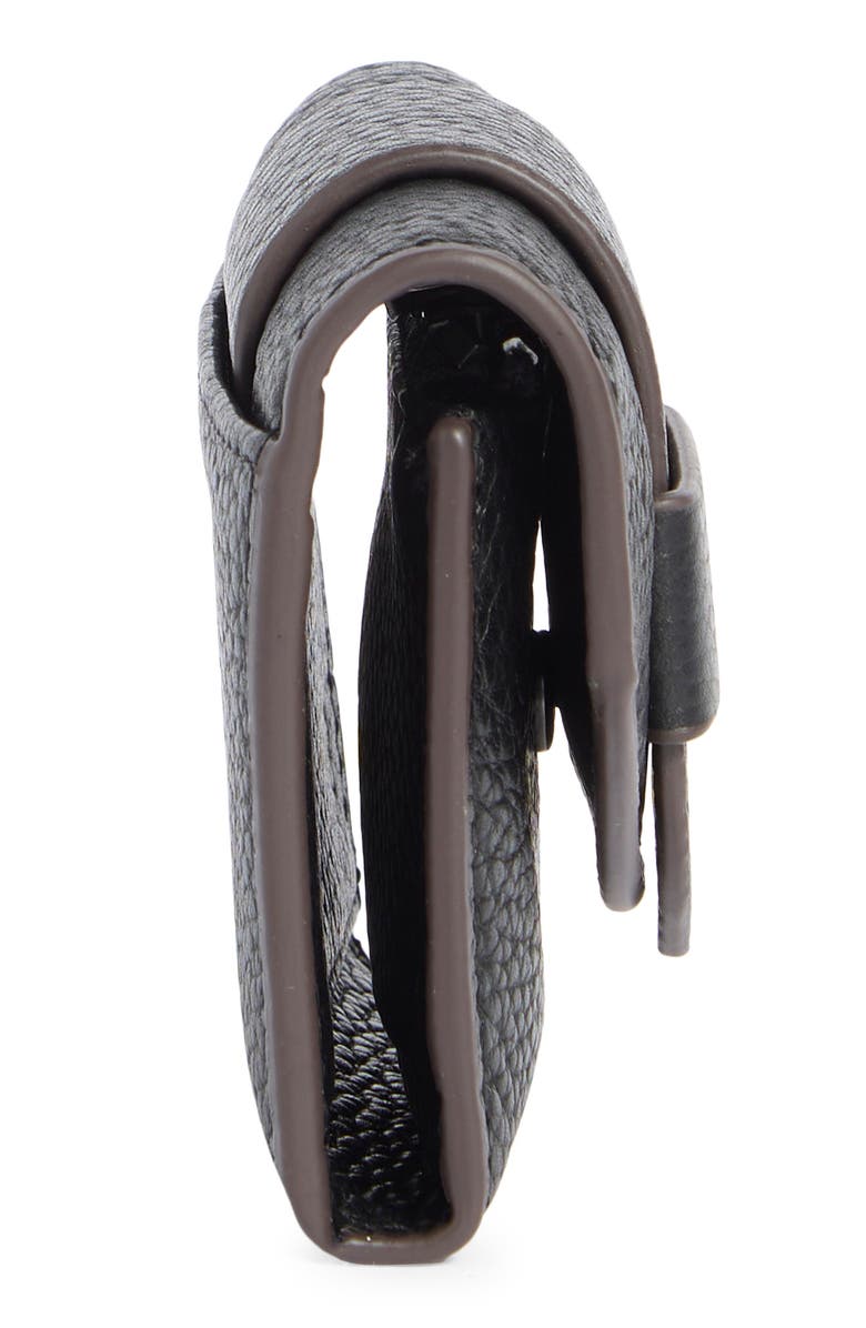 AIMEE Keisha Leather Flap Wallet, Alternate, color, Black