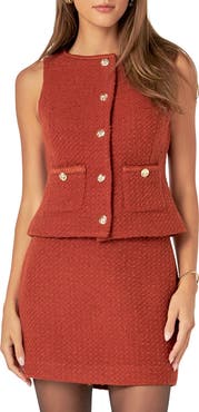 English Factory Crop Tweed Vest