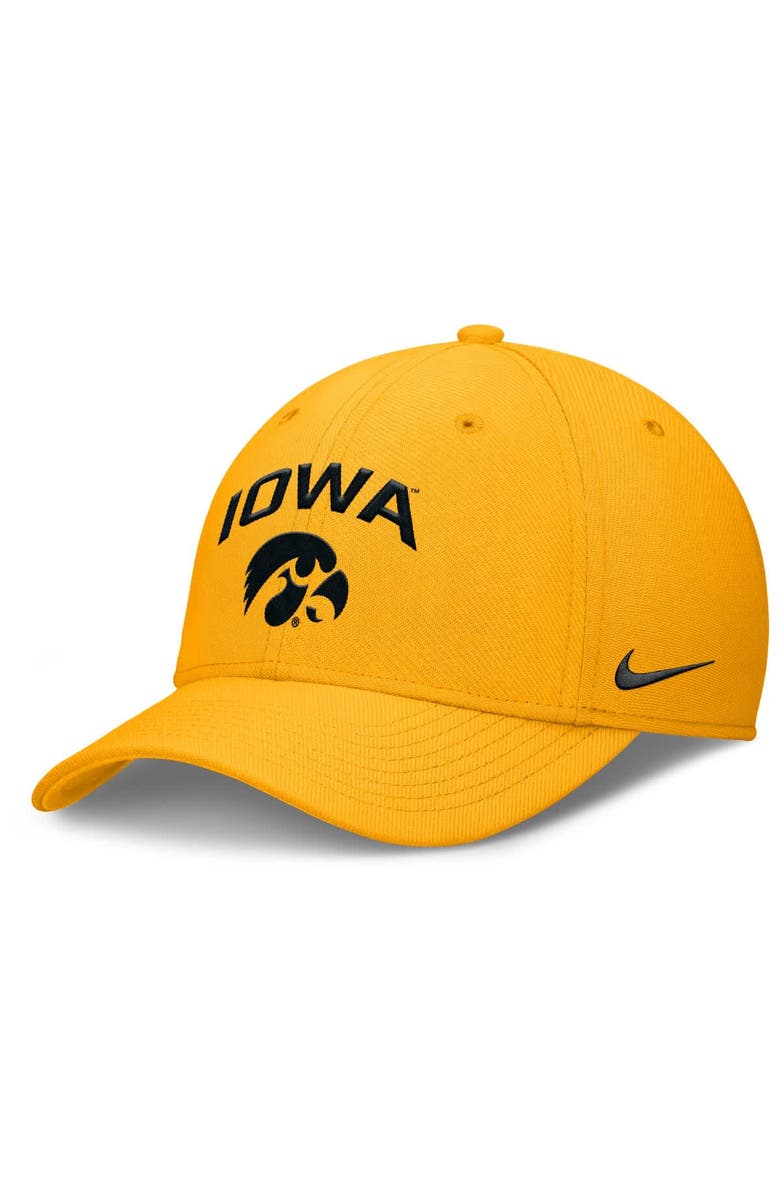 Nike Men's Nike Gold Iowa Hawkeyes 2025 On-Field Rise Performance Flex Hat, Main, color, Gold