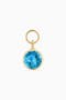 Yellow Gold, Blue Topaz