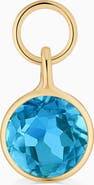 Oradina 14K Yellow Gold Vivid Single Hoop Charm