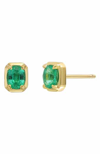 Bony Levy El Mar Emerald Stud Earrings
