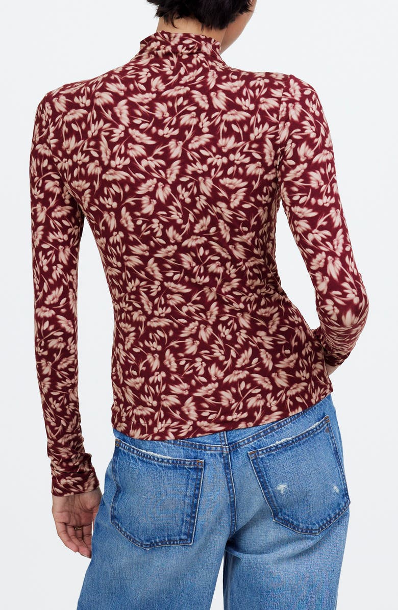 Madewell Floral Long Sleeve Mock Neck T-Shirt, Alternate, color, 
