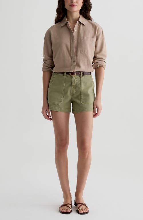 Shop Ag Analeigh Patch Pocket Denim Shorts