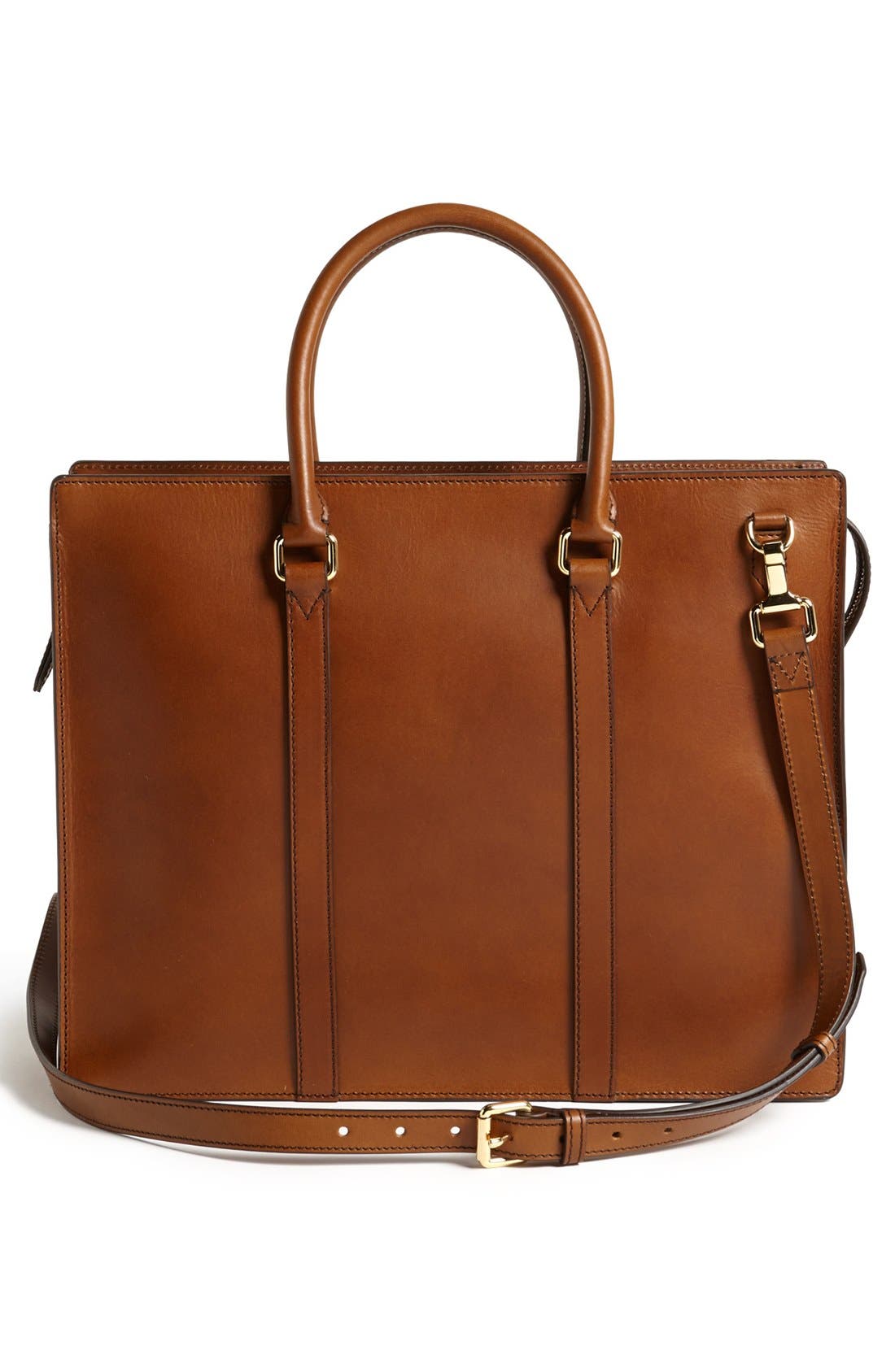 'Ambrose' Briefcase, Alternate, color, BROWN OCHRE