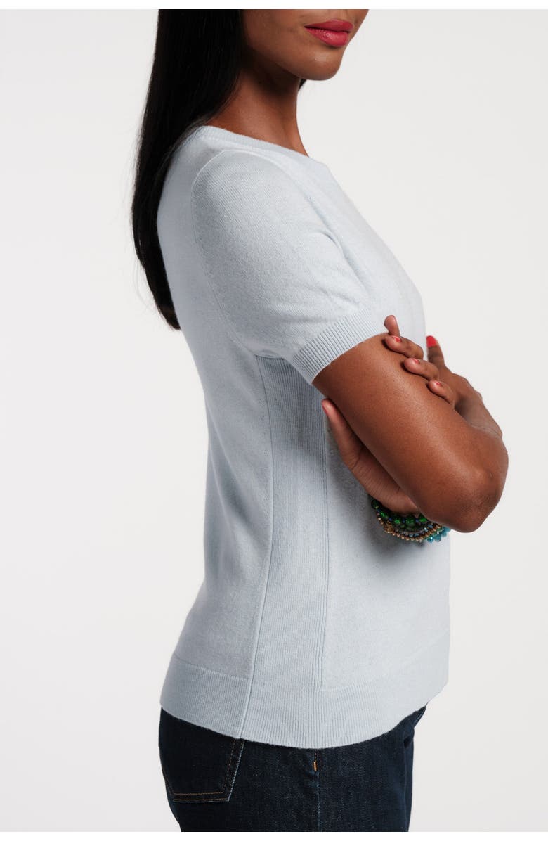 Frances Valentine Jo Knit T Wool/Cotton/Cashmere Blend, Alternate, color, Light Blue