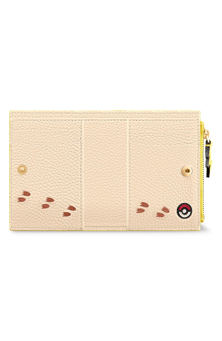 MAISON de SABRÉ Small Leather Bifold Wallet, Alternate, color, Pikachu