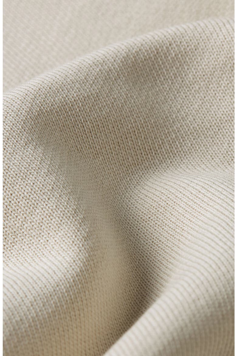 Chenille G-Script Loose Organic Cotton Crewneck Sweatshirt, Alternate, color, WHITEBAIT