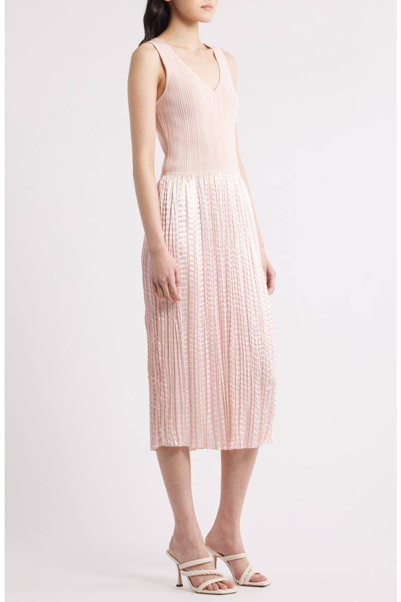 Fernani Mixed Media Dress, Alternate, color, CRYSTAL PINK