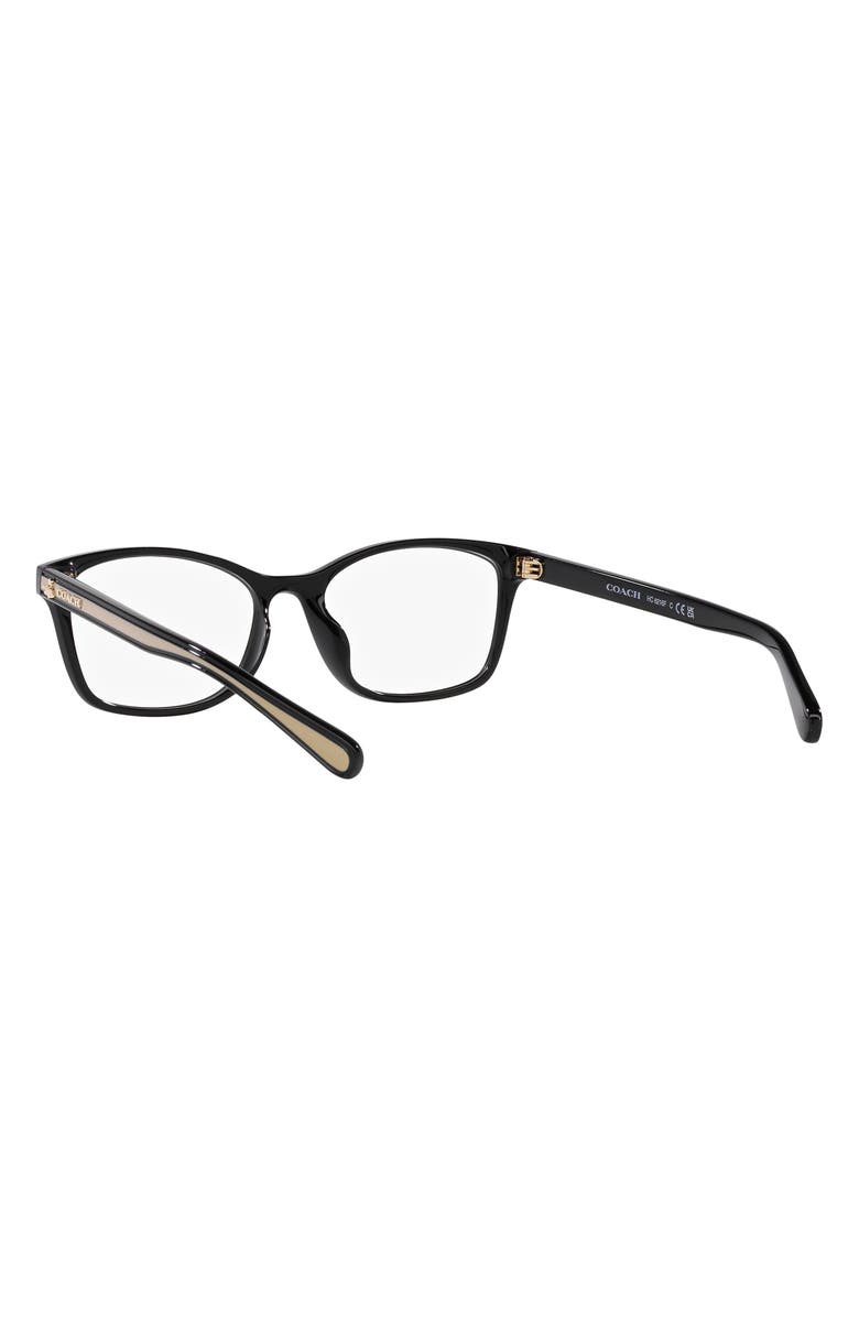 COACH 55mm Rectangular Optical Glasses, Alternate, color, 