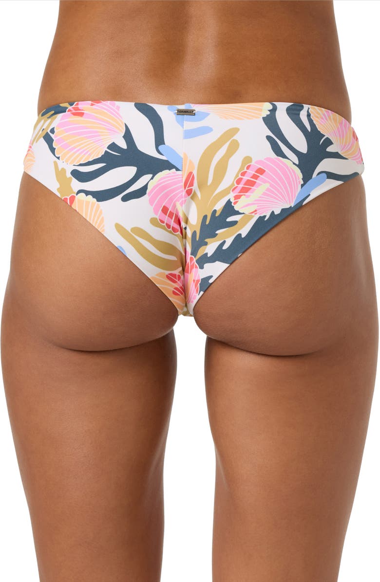 O'Neill Cora Geometric Bikini Bottoms, Alternate, color, Off White Multi Colored