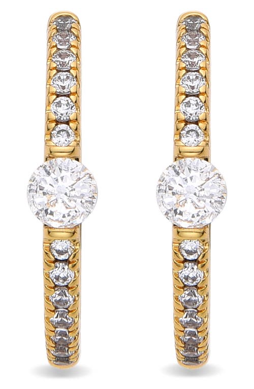 Eye Candy Los Angeles Apolline Cubic Zirconia Huggie Hoop Earrings