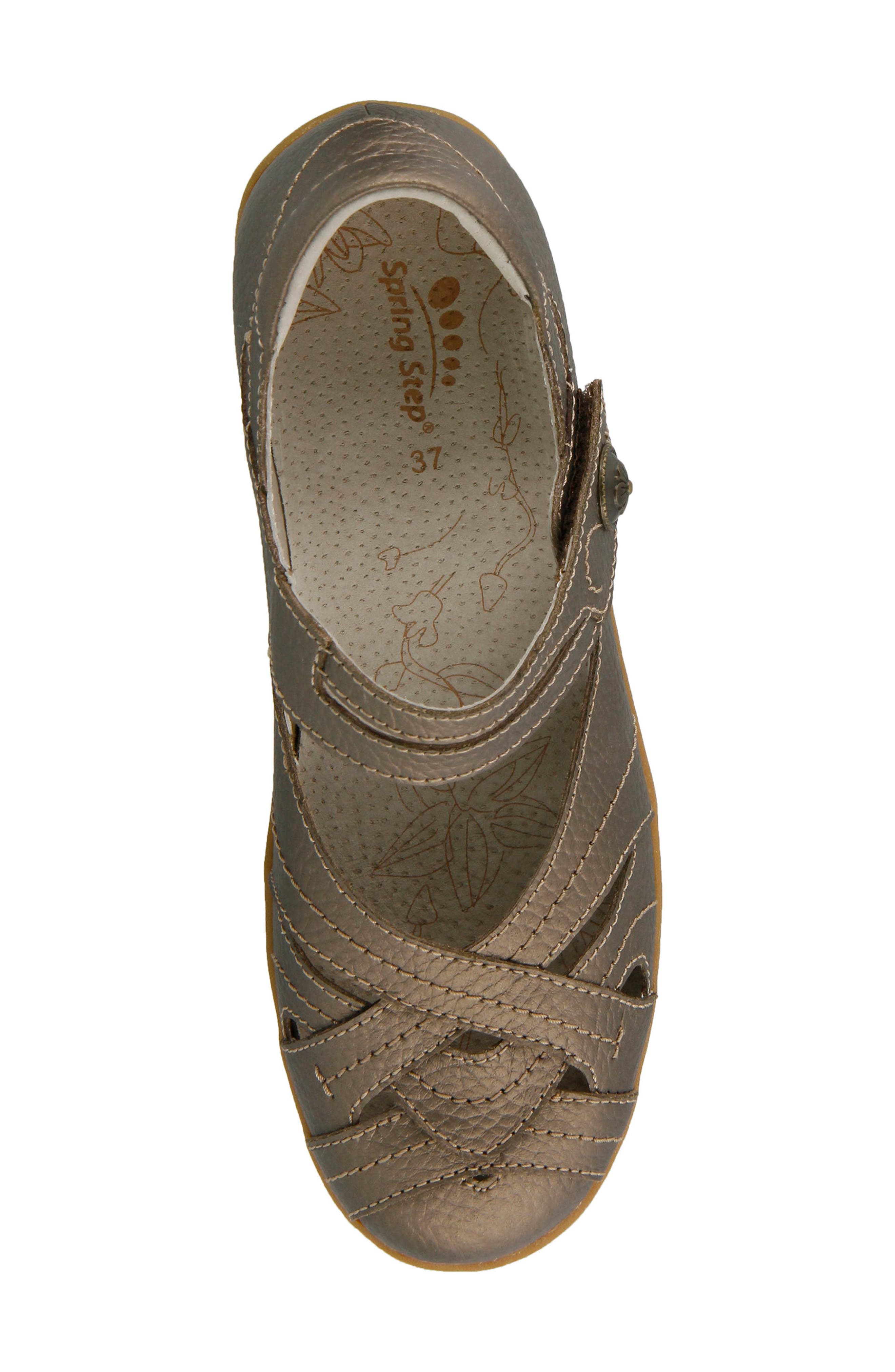 Hearts Flat, Alternate, color, BRONZE LEATHER