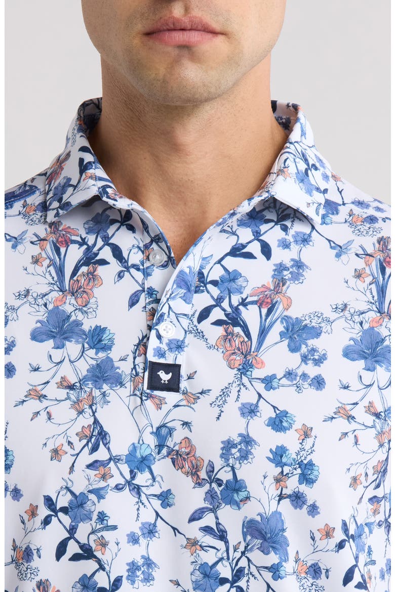 Core Floral Performance Golf Polo, Alternate, color, WILD ONE