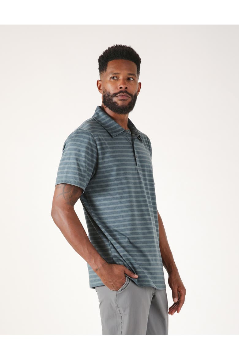 Fairway Polo, Main, color, Slate Tonal Stripes