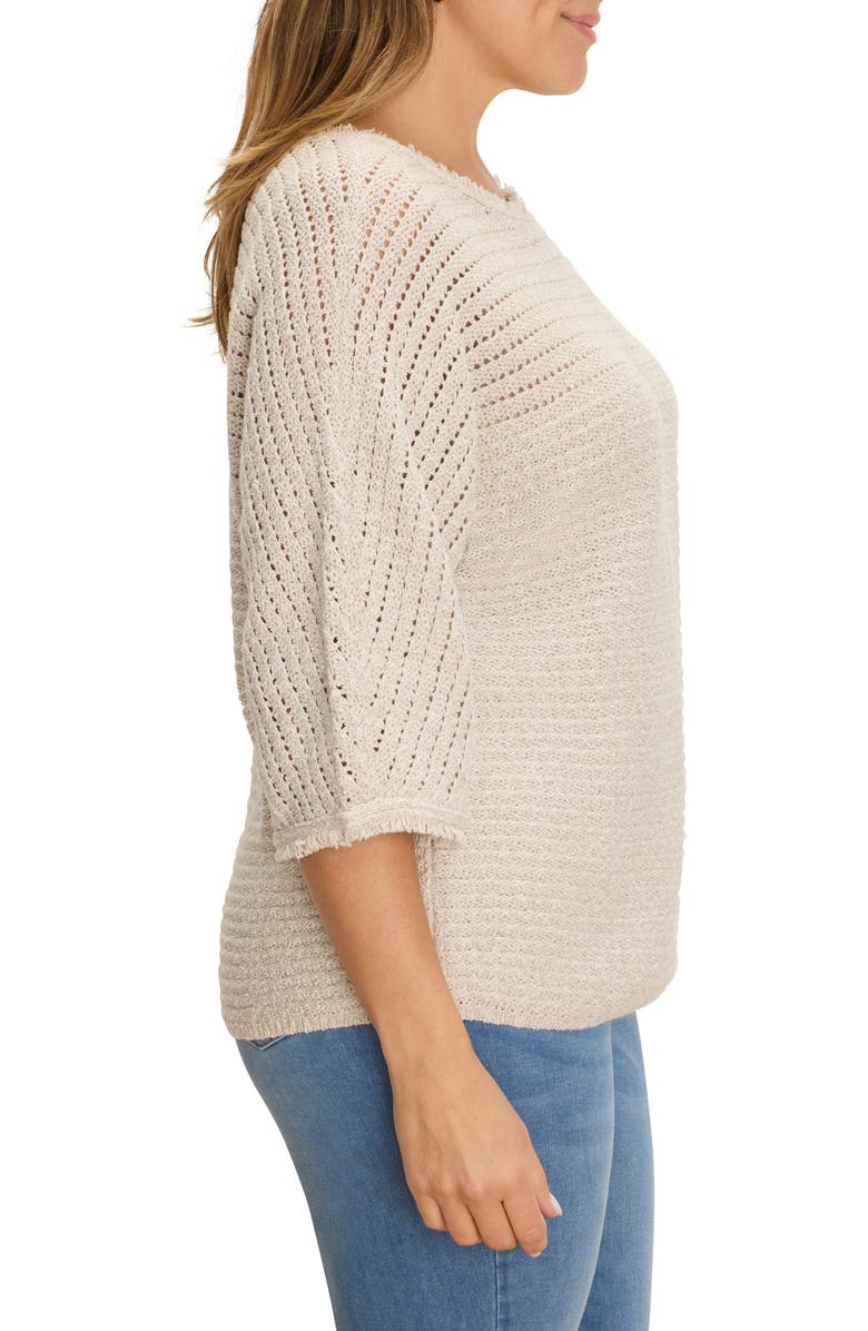 NIC+ZOE Tonal Texture Sweater, Alternate, color, Neutral Mix