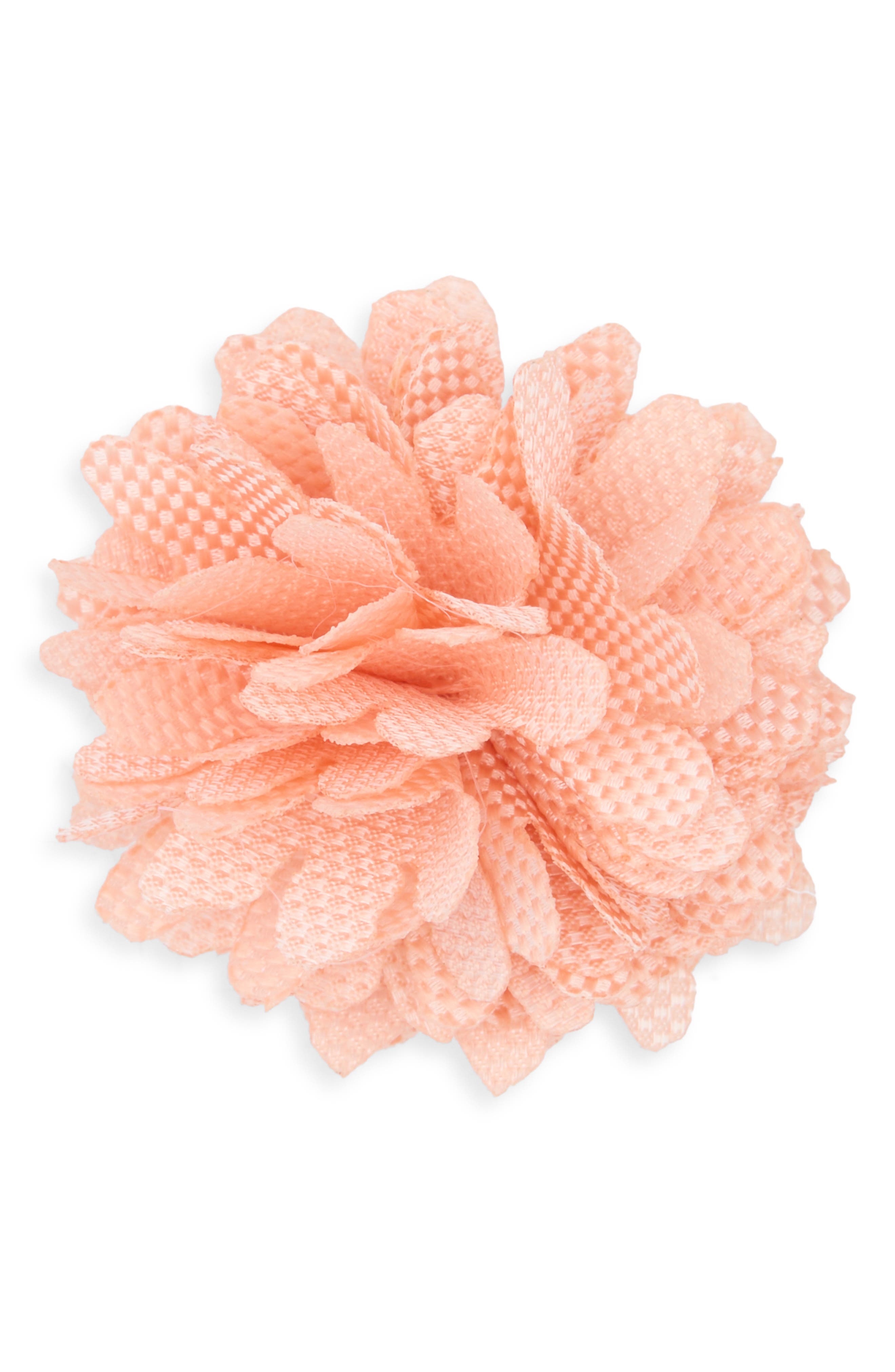 CONSTRUCT Checkerboard Floral Lapel Pin