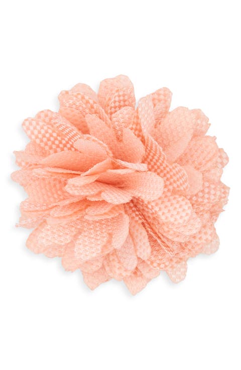 Checkerboard Floral Lapel Pin