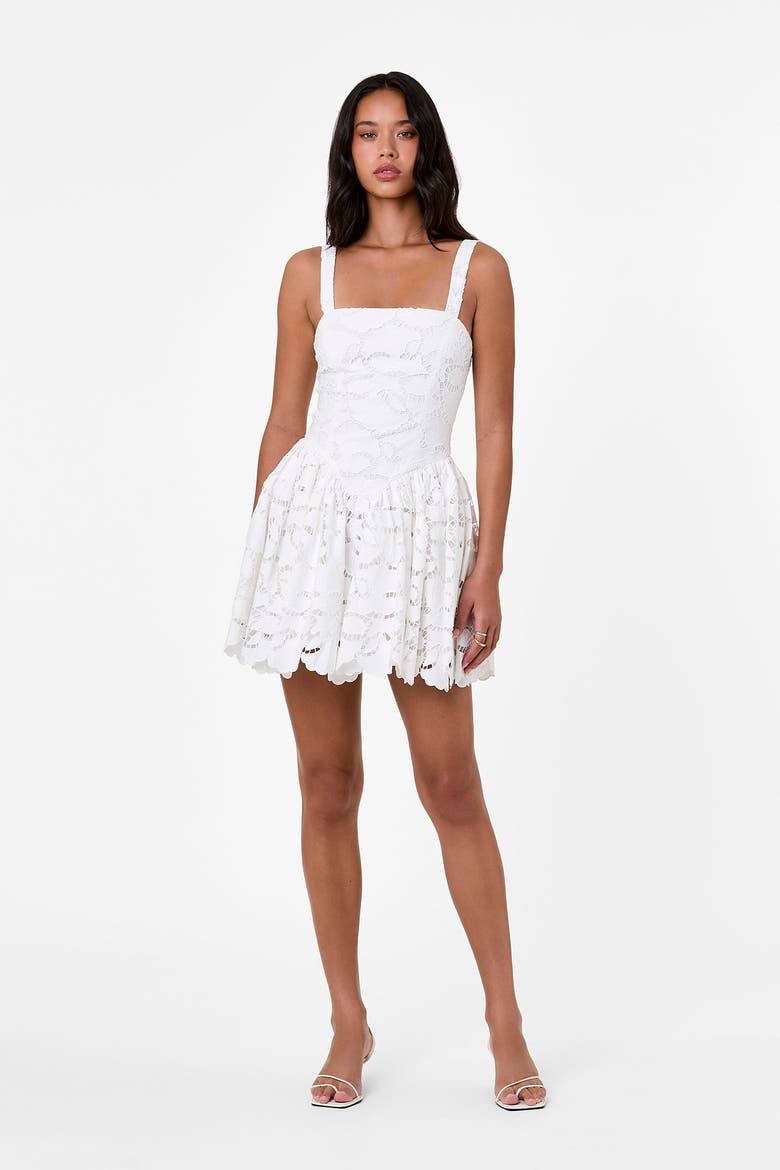 Vittoria Mini Dress, Main, color, Ivory