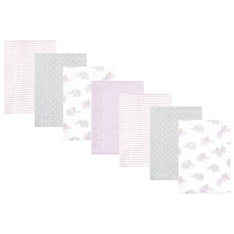 7-piece Cotton-polyester Flannel Burp Cloth Set (baby)