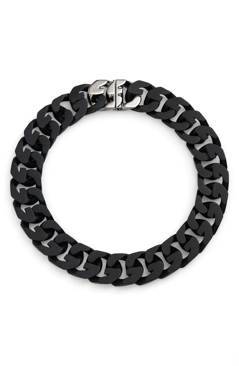 Givenchy G-Chain Collar Necklace, Main, color, Black